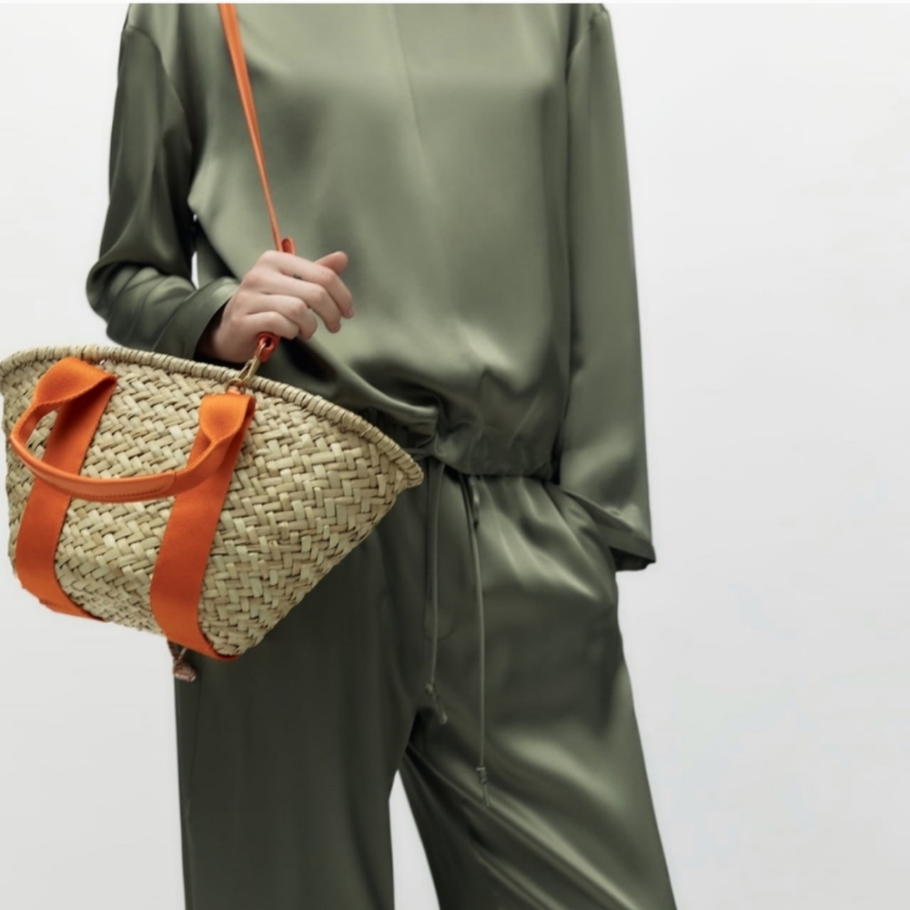 Zara Limited Edition Rafia Basket Bag - Picture 4 of 9